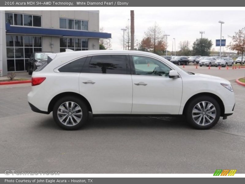 White Diamond Pearl / Ebony 2016 Acura MDX SH-AWD Technology