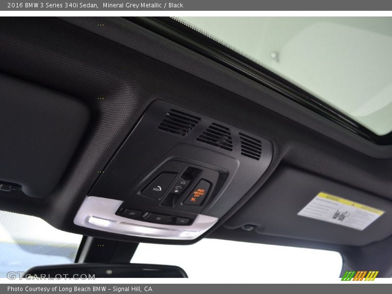 Mineral Grey Metallic / Black 2016 BMW 3 Series 340i Sedan