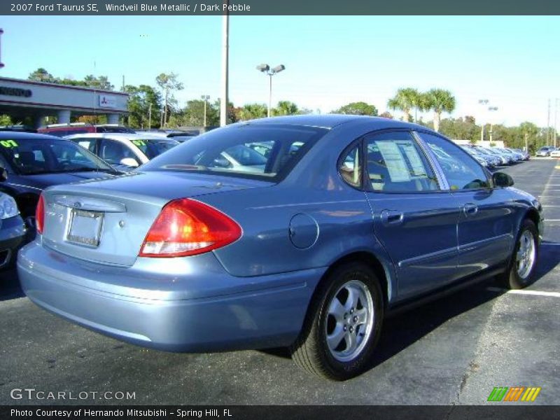 Windveil Blue Metallic / Dark Pebble 2007 Ford Taurus SE