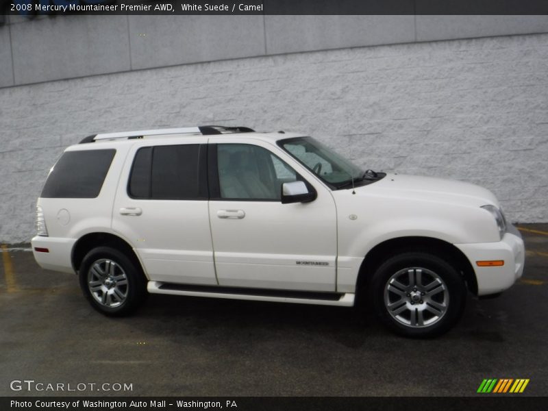 White Suede / Camel 2008 Mercury Mountaineer Premier AWD
