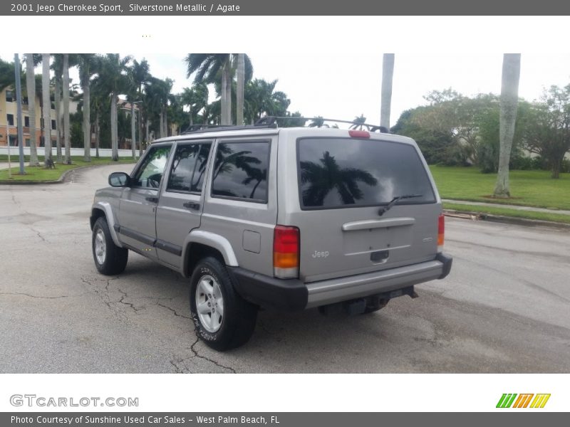 Silverstone Metallic / Agate 2001 Jeep Cherokee Sport