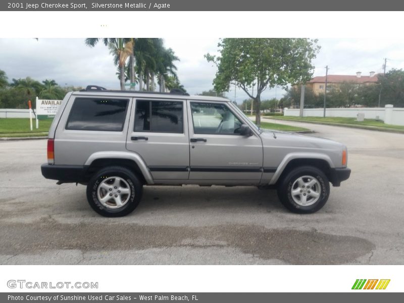 Silverstone Metallic / Agate 2001 Jeep Cherokee Sport