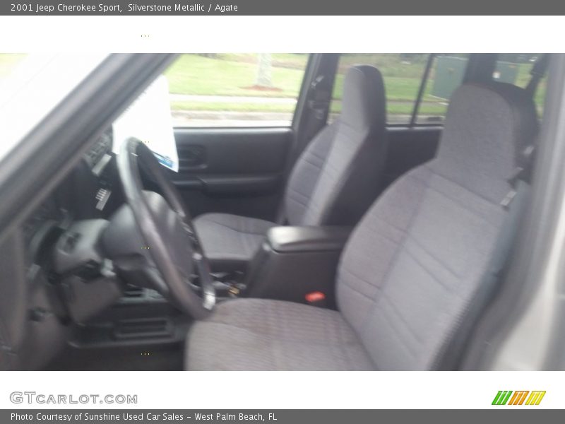 Silverstone Metallic / Agate 2001 Jeep Cherokee Sport