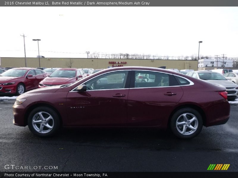 Butte Red Metallic / Dark Atmosphere/Medium Ash Gray 2016 Chevrolet Malibu LS