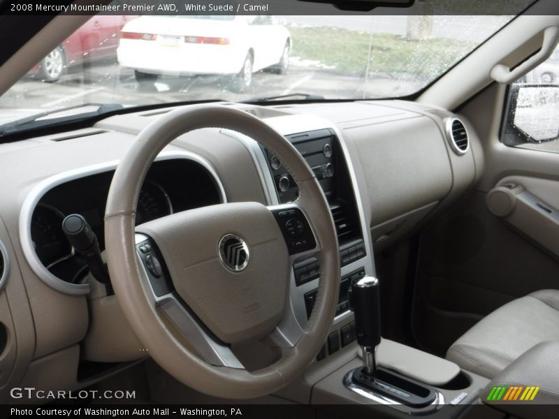 White Suede / Camel 2008 Mercury Mountaineer Premier AWD