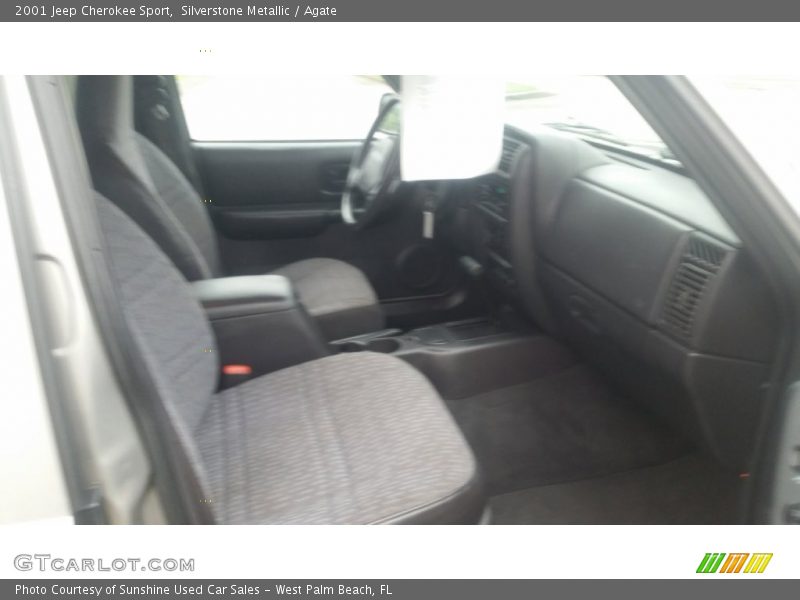 Silverstone Metallic / Agate 2001 Jeep Cherokee Sport