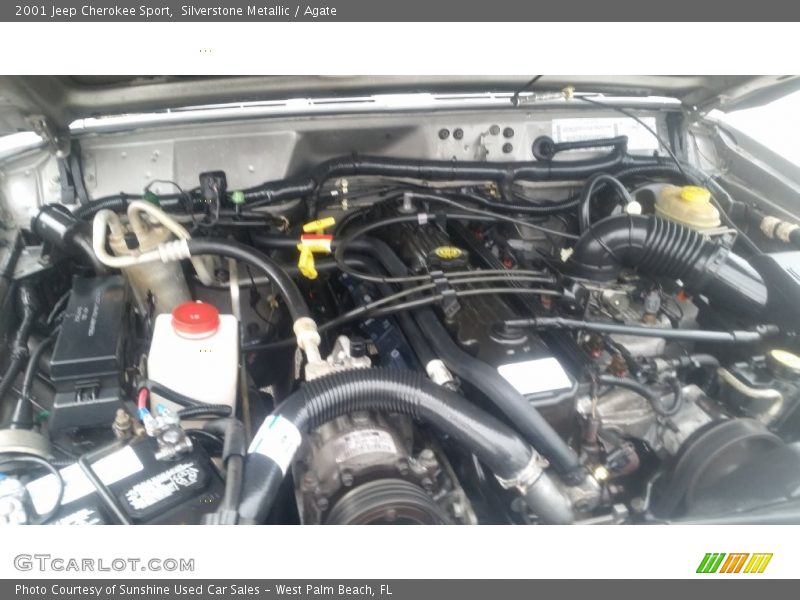 Silverstone Metallic / Agate 2001 Jeep Cherokee Sport