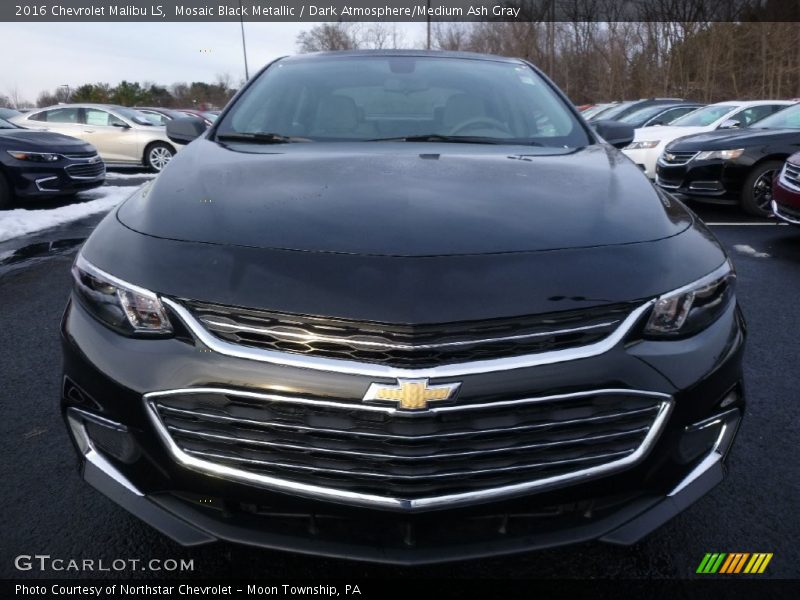 Mosaic Black Metallic / Dark Atmosphere/Medium Ash Gray 2016 Chevrolet Malibu LS