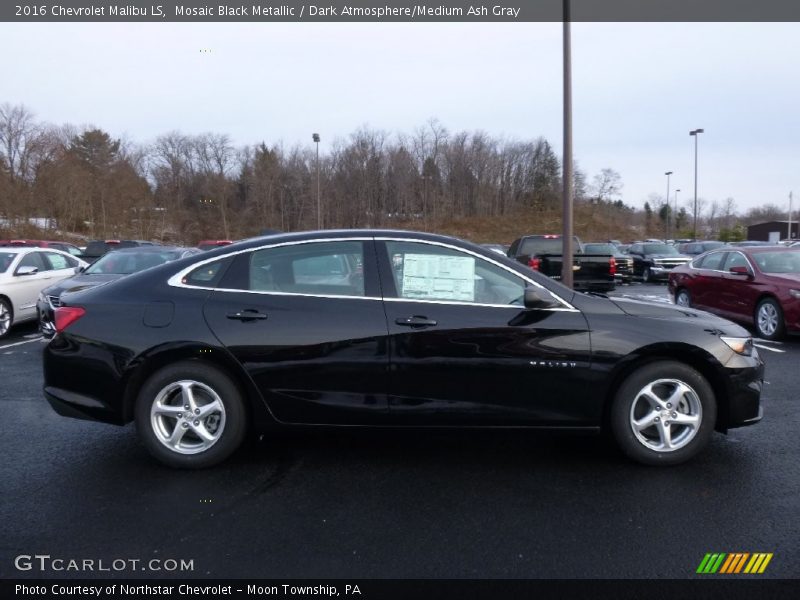 Mosaic Black Metallic / Dark Atmosphere/Medium Ash Gray 2016 Chevrolet Malibu LS