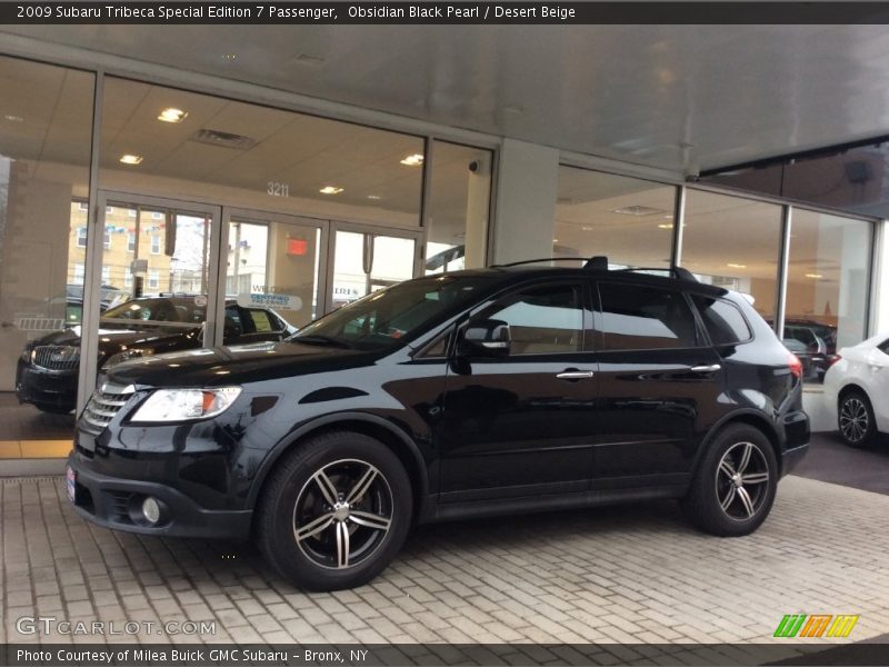 Obsidian Black Pearl / Desert Beige 2009 Subaru Tribeca Special Edition 7 Passenger