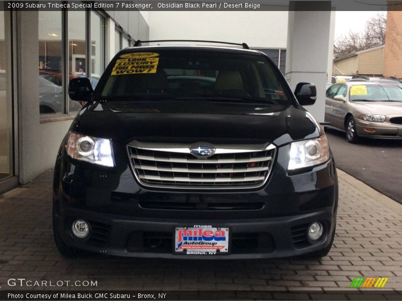Obsidian Black Pearl / Desert Beige 2009 Subaru Tribeca Special Edition 7 Passenger