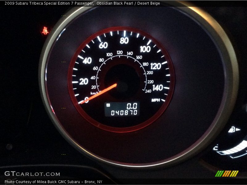 Obsidian Black Pearl / Desert Beige 2009 Subaru Tribeca Special Edition 7 Passenger