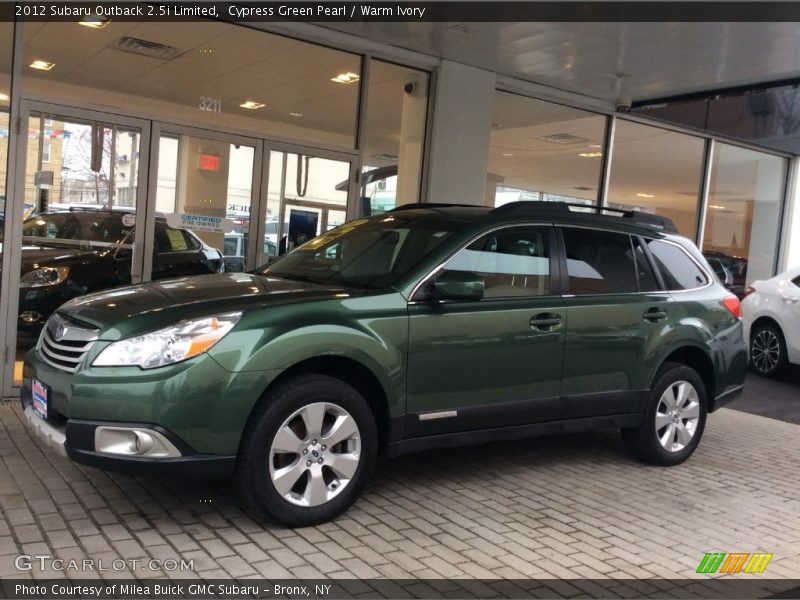 Cypress Green Pearl / Warm Ivory 2012 Subaru Outback 2.5i Limited