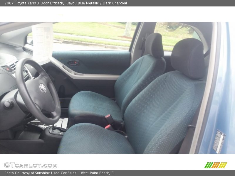 Bayou Blue Metallic / Dark Charcoal 2007 Toyota Yaris 3 Door Liftback