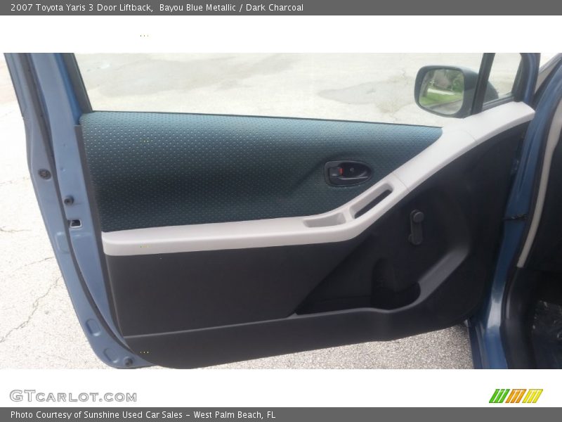 Bayou Blue Metallic / Dark Charcoal 2007 Toyota Yaris 3 Door Liftback
