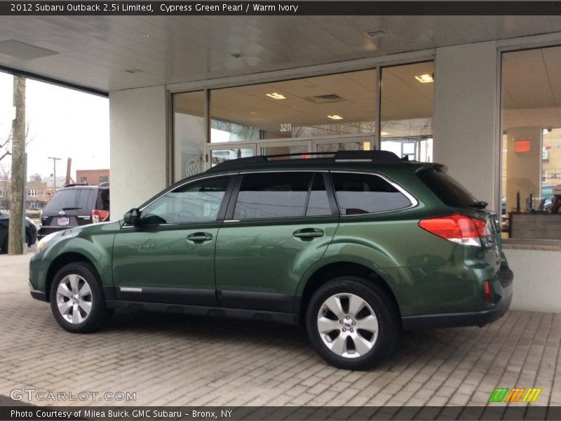 Cypress Green Pearl / Warm Ivory 2012 Subaru Outback 2.5i Limited