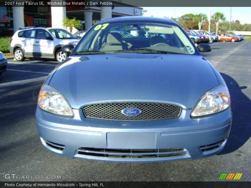 Windveil Blue Metallic / Dark Pebble 2007 Ford Taurus SE