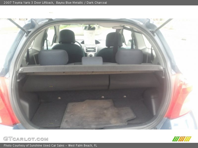 Bayou Blue Metallic / Dark Charcoal 2007 Toyota Yaris 3 Door Liftback