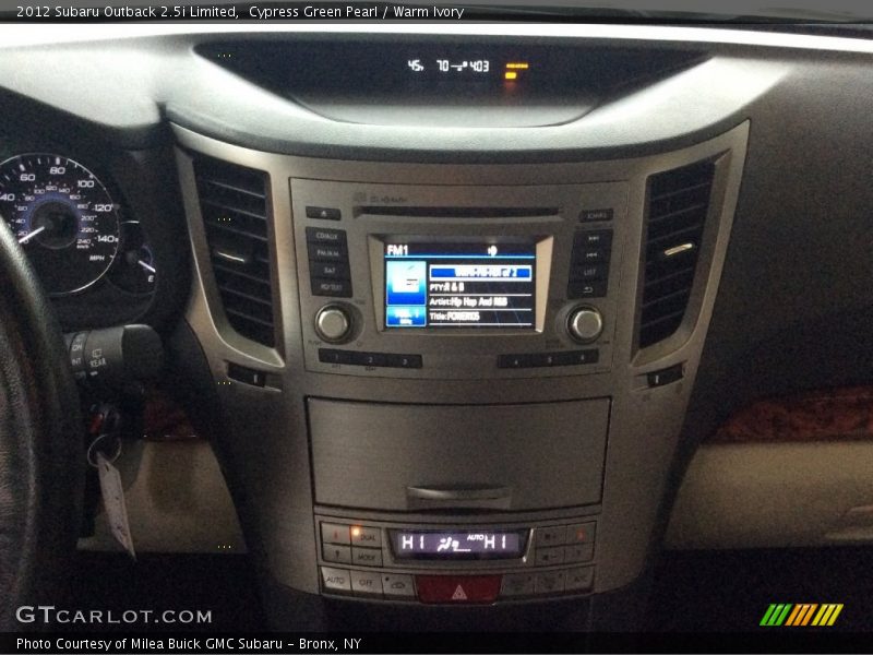Cypress Green Pearl / Warm Ivory 2012 Subaru Outback 2.5i Limited