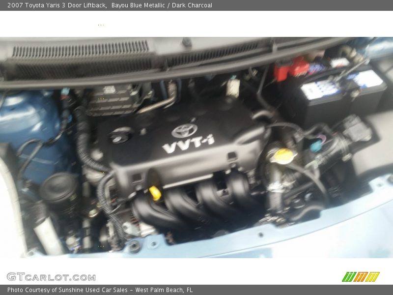 Bayou Blue Metallic / Dark Charcoal 2007 Toyota Yaris 3 Door Liftback