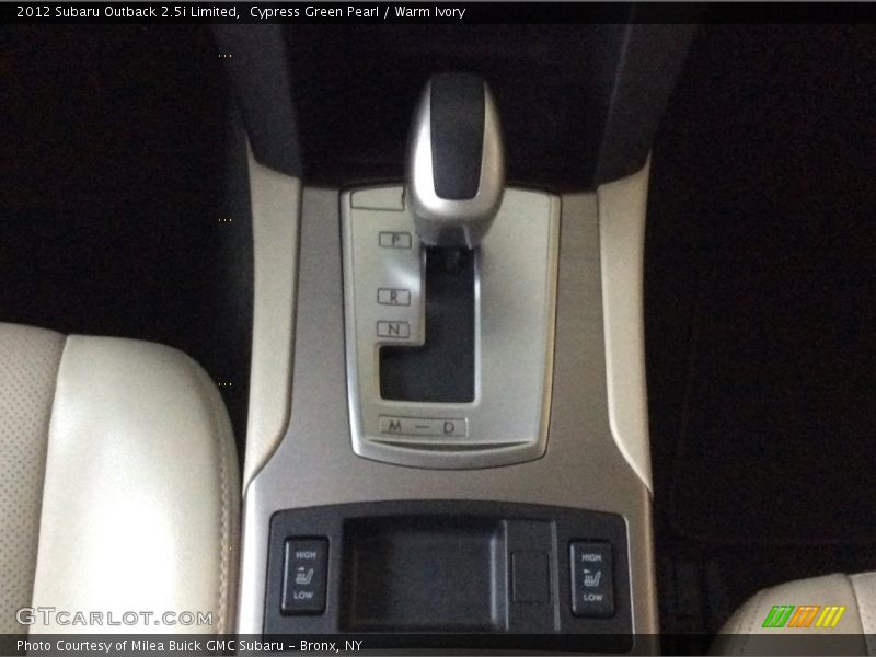 Cypress Green Pearl / Warm Ivory 2012 Subaru Outback 2.5i Limited