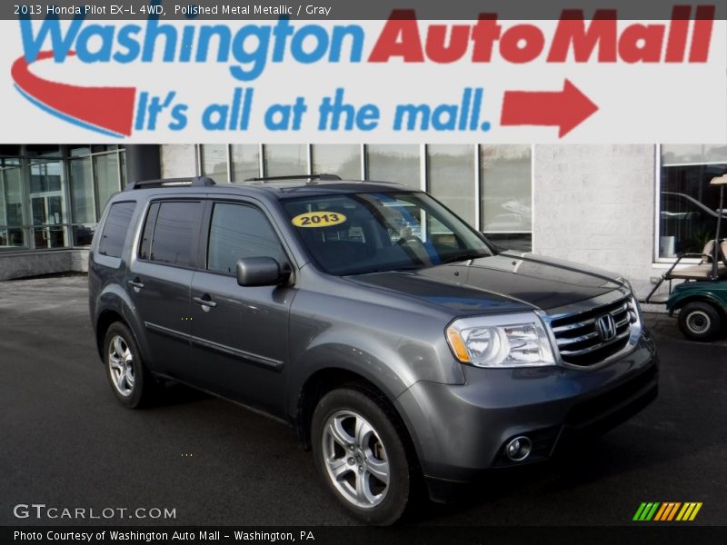 Polished Metal Metallic / Gray 2013 Honda Pilot EX-L 4WD