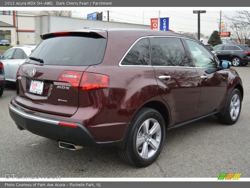 Dark Cherry Pearl / Parchment 2013 Acura MDX SH-AWD