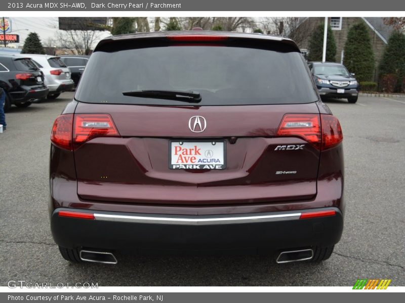 Dark Cherry Pearl / Parchment 2013 Acura MDX SH-AWD