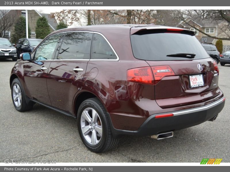 Dark Cherry Pearl / Parchment 2013 Acura MDX SH-AWD