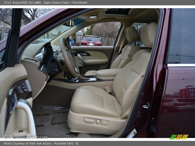 Dark Cherry Pearl / Parchment 2013 Acura MDX SH-AWD