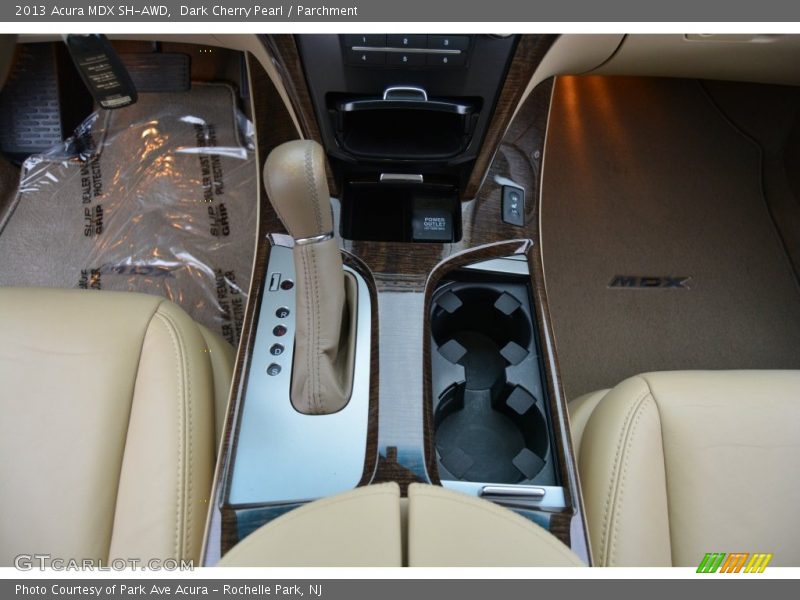 Dark Cherry Pearl / Parchment 2013 Acura MDX SH-AWD