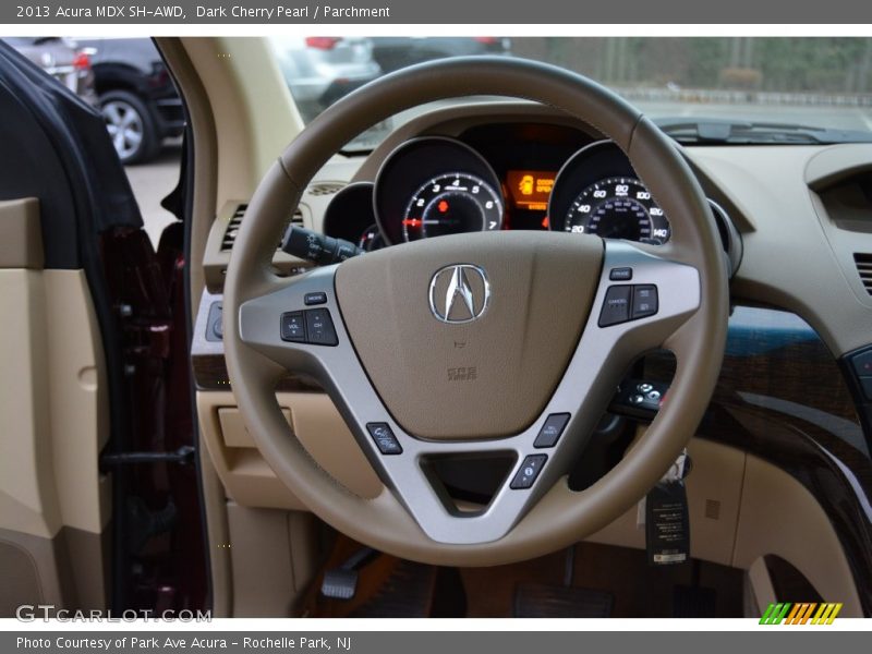 Dark Cherry Pearl / Parchment 2013 Acura MDX SH-AWD