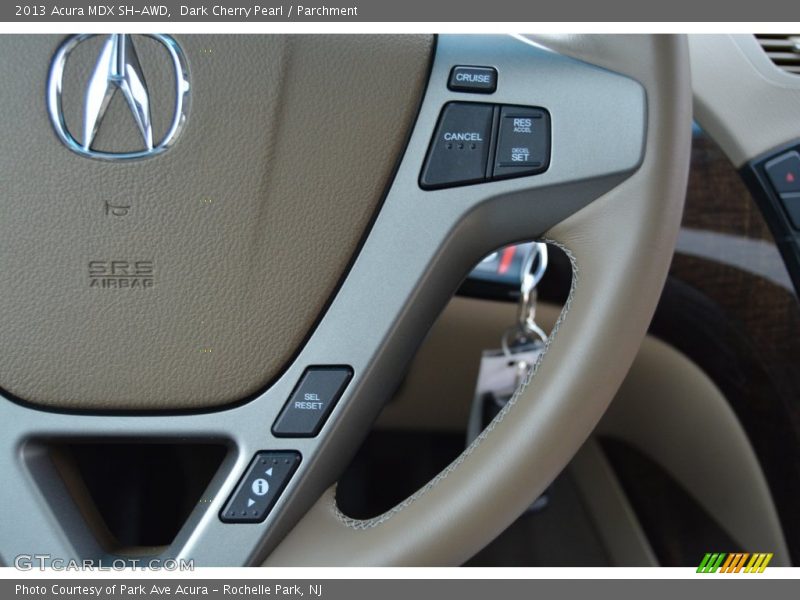 Dark Cherry Pearl / Parchment 2013 Acura MDX SH-AWD