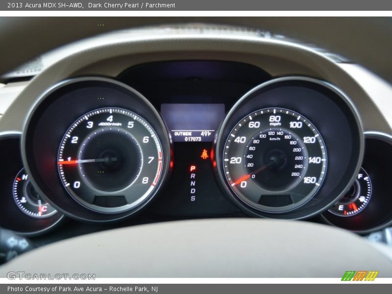 Dark Cherry Pearl / Parchment 2013 Acura MDX SH-AWD