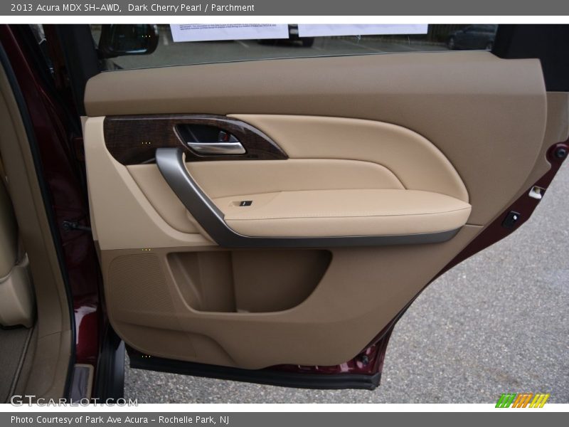 Dark Cherry Pearl / Parchment 2013 Acura MDX SH-AWD