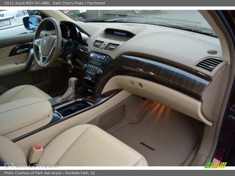 Dark Cherry Pearl / Parchment 2013 Acura MDX SH-AWD