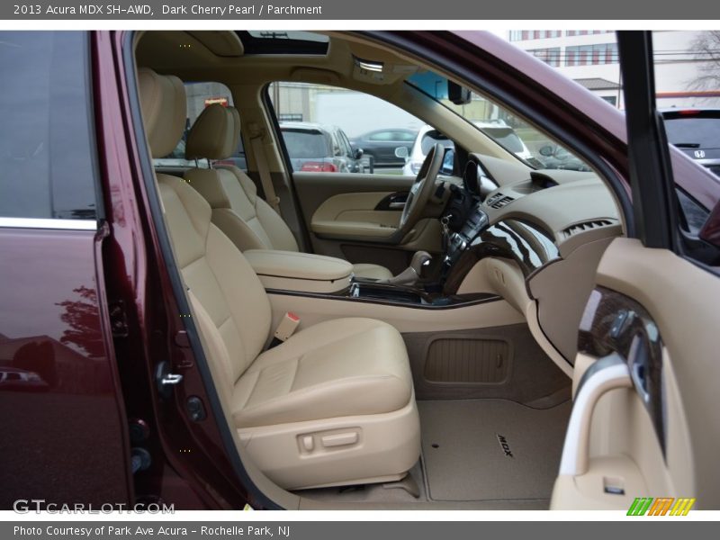 Dark Cherry Pearl / Parchment 2013 Acura MDX SH-AWD