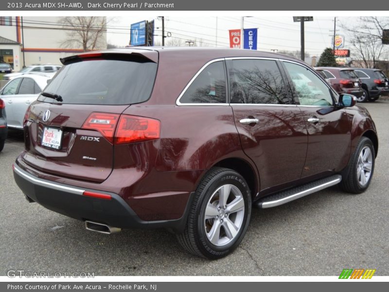 Dark Cherry Pearl / Parchment 2013 Acura MDX SH-AWD