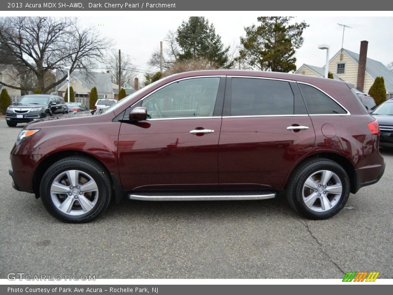 Dark Cherry Pearl / Parchment 2013 Acura MDX SH-AWD
