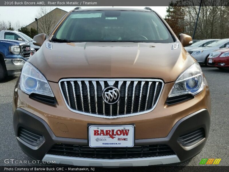 River Rock Metallic / Titanium 2016 Buick Encore AWD