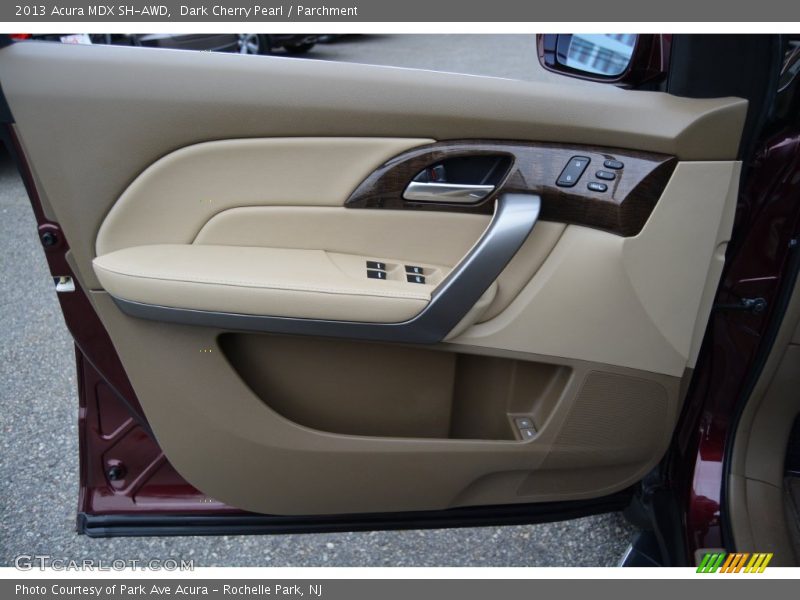 Dark Cherry Pearl / Parchment 2013 Acura MDX SH-AWD