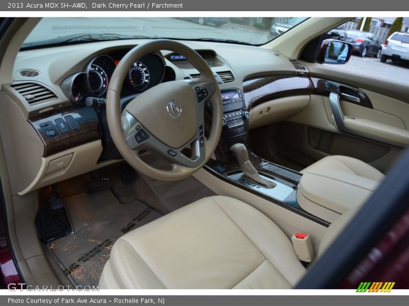 Dark Cherry Pearl / Parchment 2013 Acura MDX SH-AWD
