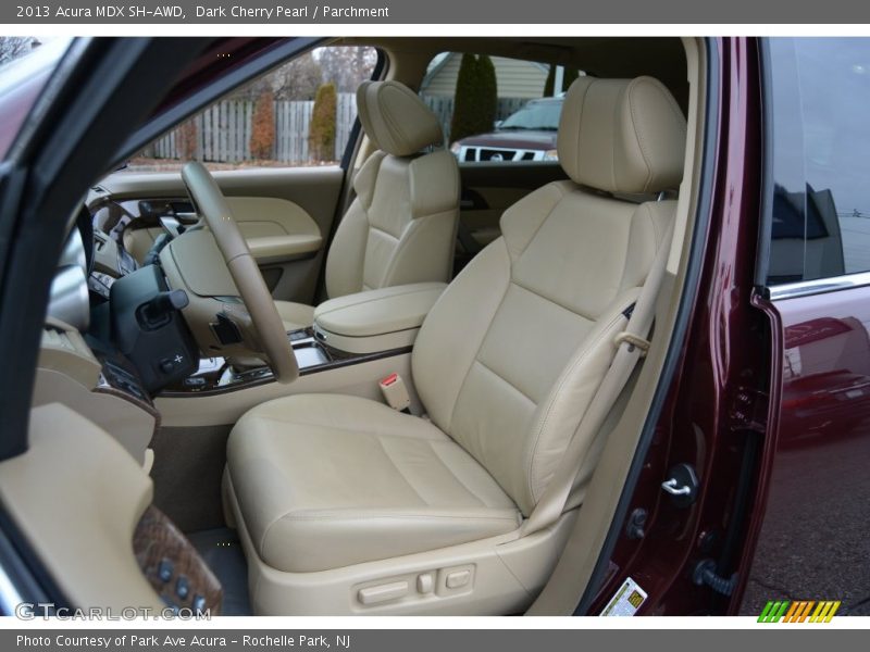 Dark Cherry Pearl / Parchment 2013 Acura MDX SH-AWD