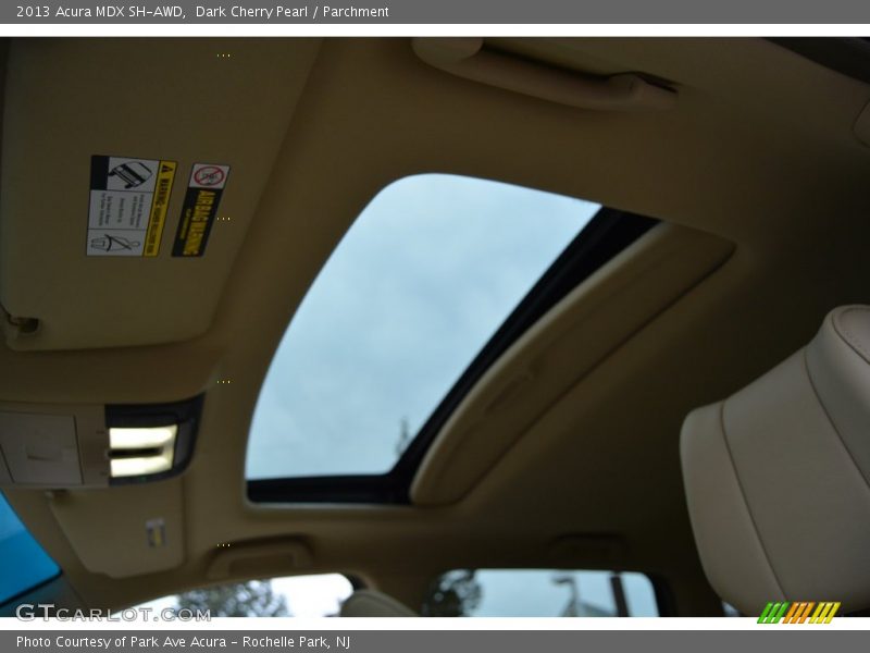 Dark Cherry Pearl / Parchment 2013 Acura MDX SH-AWD