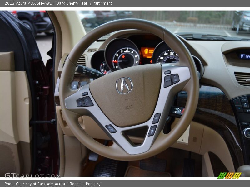 Dark Cherry Pearl / Parchment 2013 Acura MDX SH-AWD