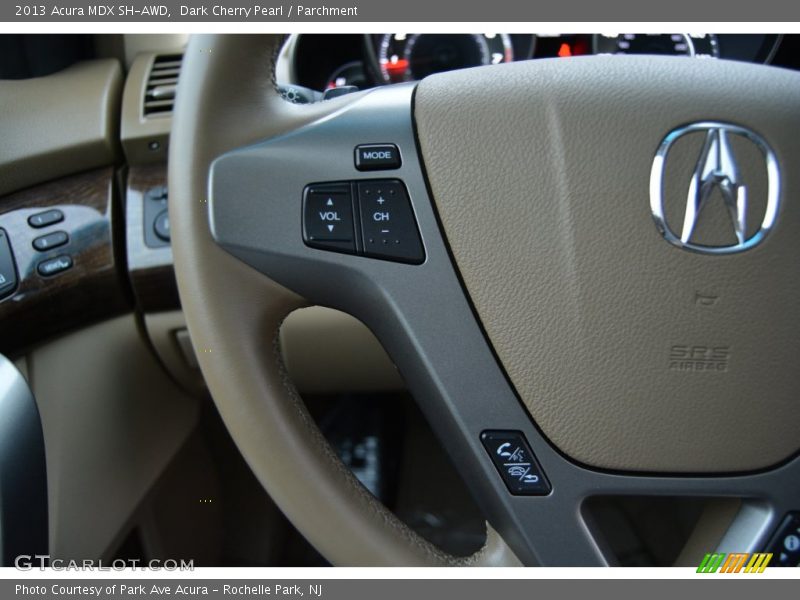 Dark Cherry Pearl / Parchment 2013 Acura MDX SH-AWD