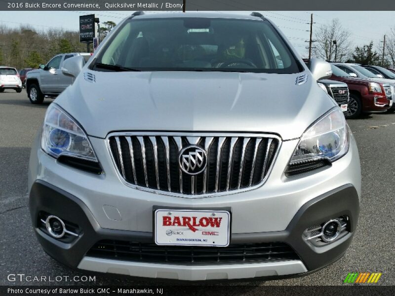 Quicksilver Metallic / Ebony 2016 Buick Encore Convenience