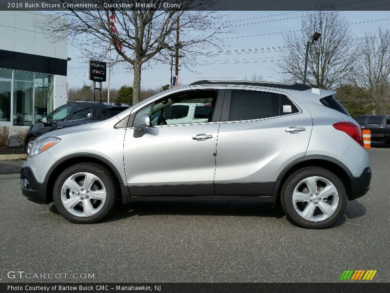 Quicksilver Metallic / Ebony 2016 Buick Encore Convenience