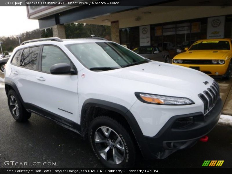Bright White / Morocco - Black 2014 Jeep Cherokee Trailhawk 4x4
