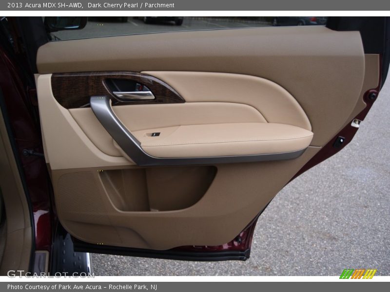 Dark Cherry Pearl / Parchment 2013 Acura MDX SH-AWD